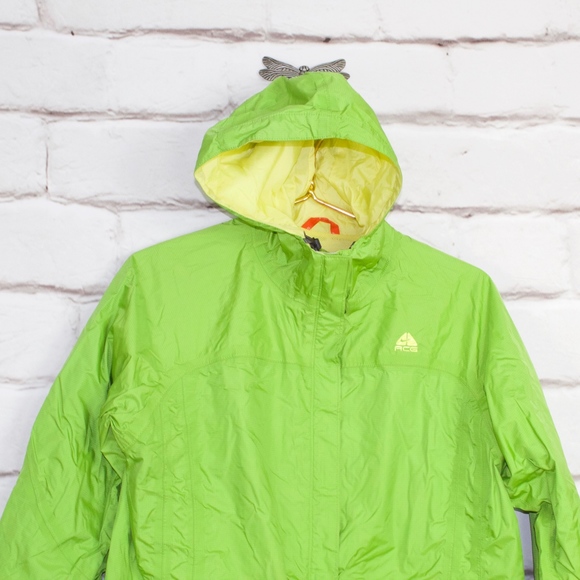 Nike ACG Green Water Resistant Zip up Running Thumb Holes Jacket Size L - Picture 2 of 8